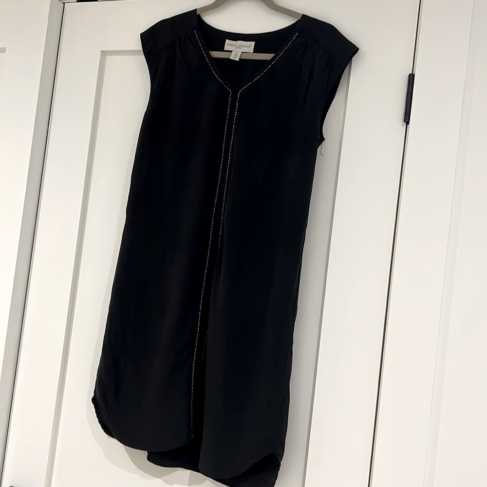 Edina Ronay Black Silk Dress 6